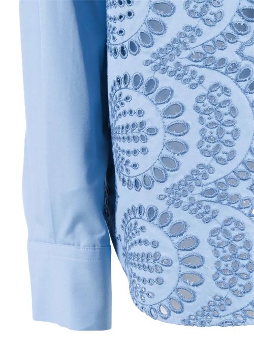 P.A.R.O.S.H.Camicia con cut-out cannes sangallo P.a.r.o.s.h. | D381301011 AZZURRO